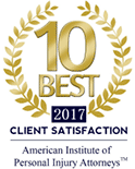 10 Best | 2017 Client Satisfaction | American Institute of Personal Injury Attorneys